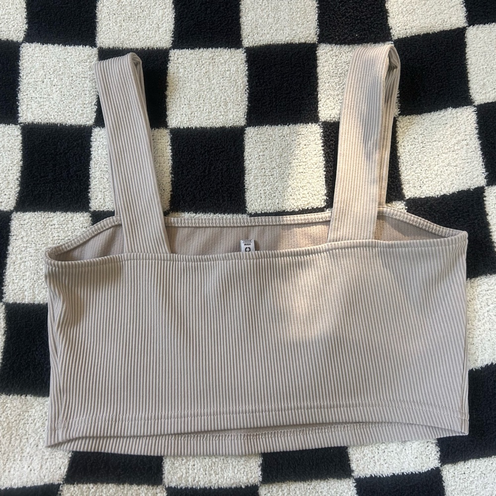 H&M Ribbed Beige Top - Picture 2 of 3